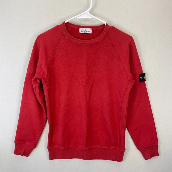 Stone‎ Island Junior Streetwear Sweatshirt Red Size 14 Logo Patch